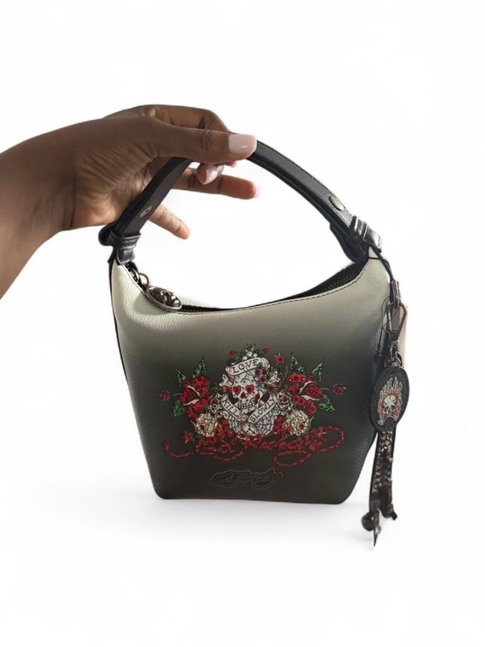 Ed Hardy Love Kills Slowly Ombre Bag NWT